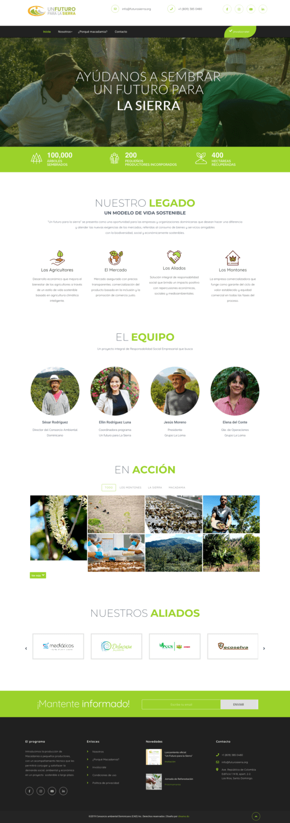 Futuro Sierra Org. Website