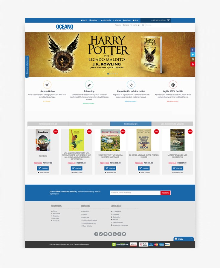 Oceano online Book Shop